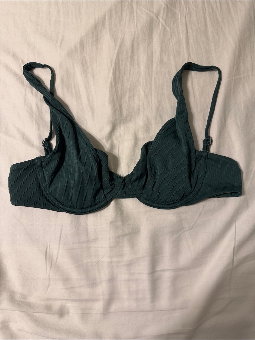 Underwire Bikini Top in Dark Green